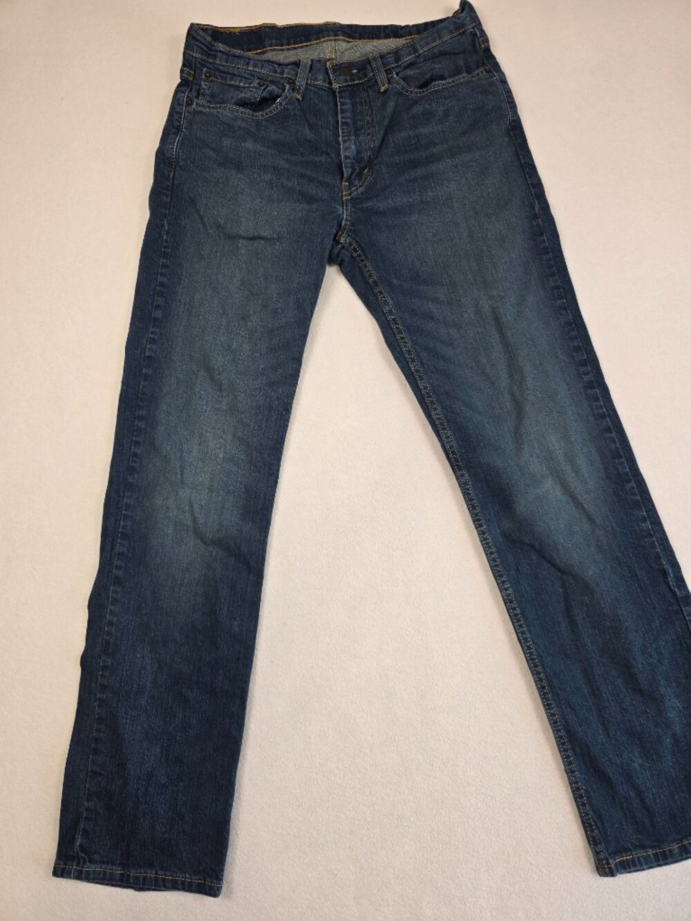 Levis 514 Mens Straight Fit Jeans W31 L32 Denim Blue